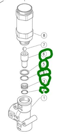 Unloader Repair Kit VS450 [145 60.4122.24]