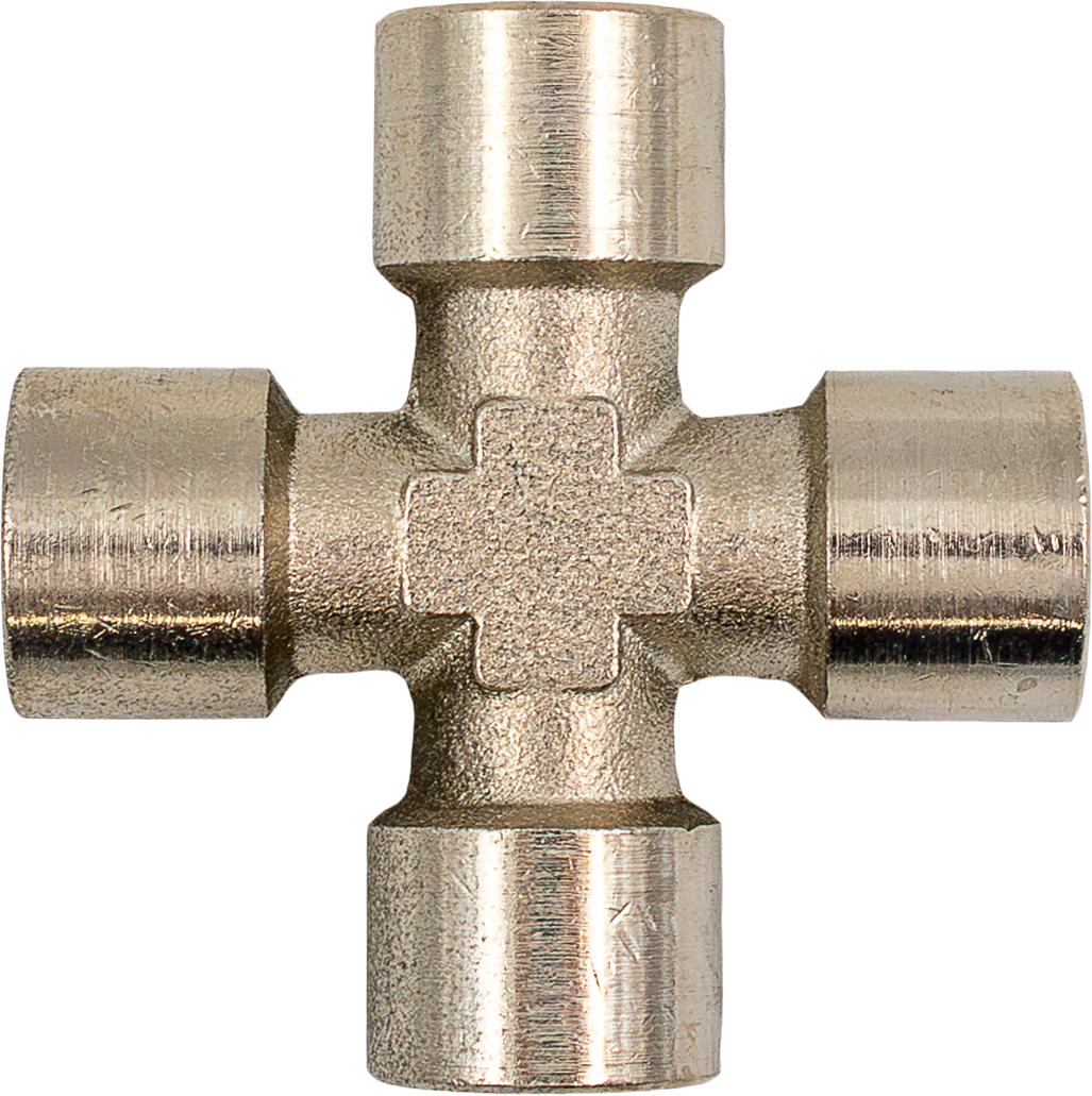 1/4 Cross Female Thread Brass [148 574 514]
