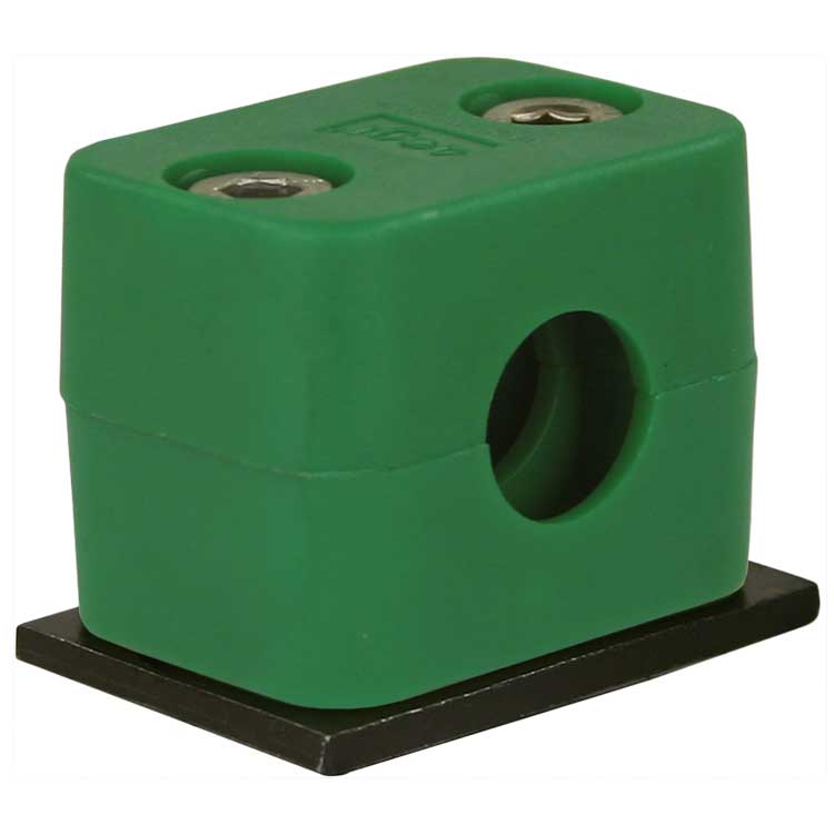 Pipe holder 12mm SS + weld pl [148 598 120 49]